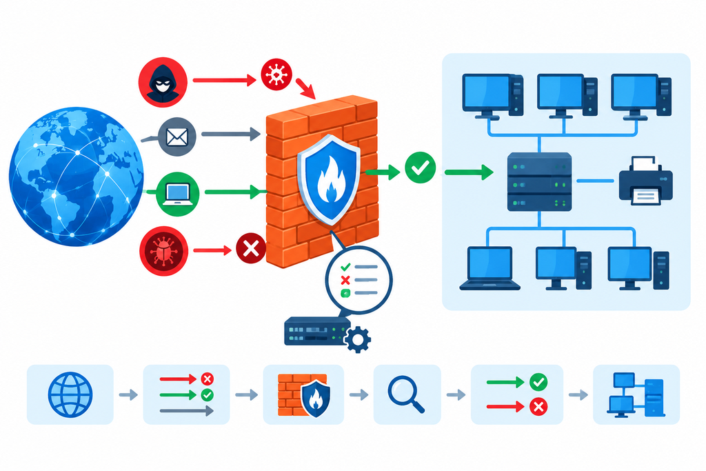 cara kerja firewall